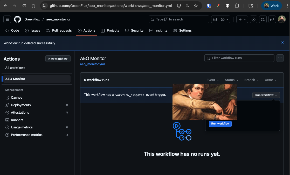 Testing the GitHub Action